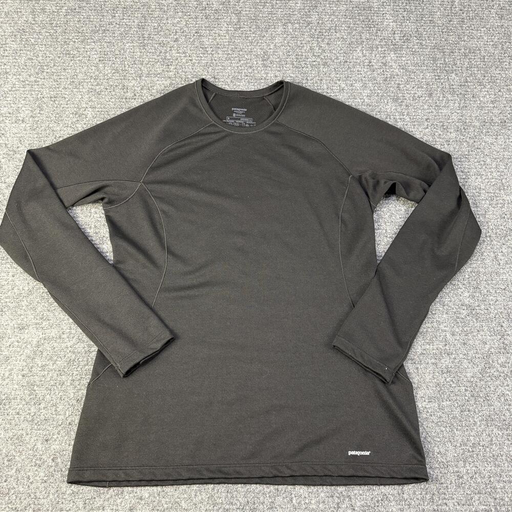 Patagonia Shirt Womens Medium Gray Capilene 3 Midweight Base Layer Long Sleeve